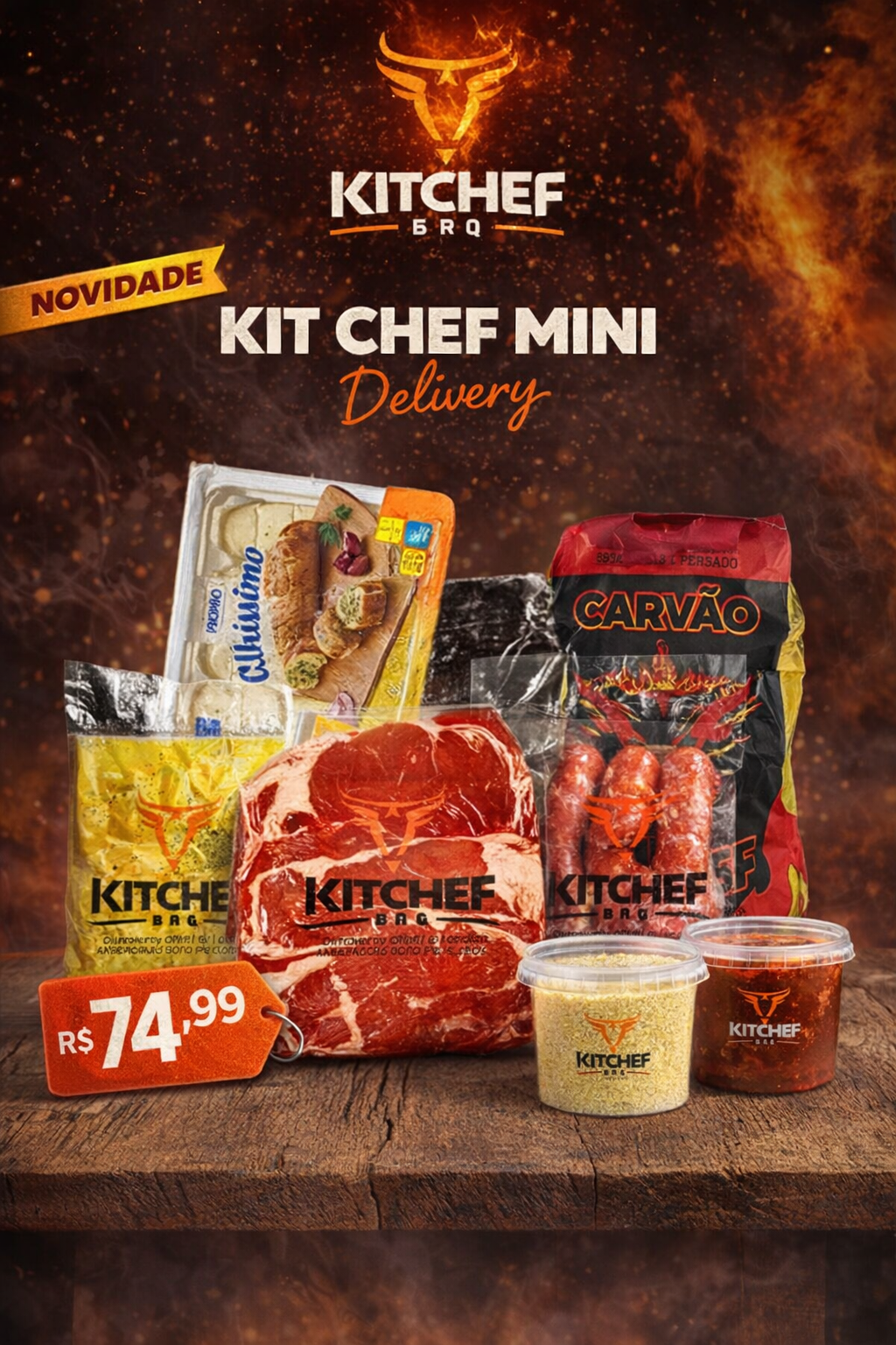 Kit Chefe Mini (serve até 4 pessoas)